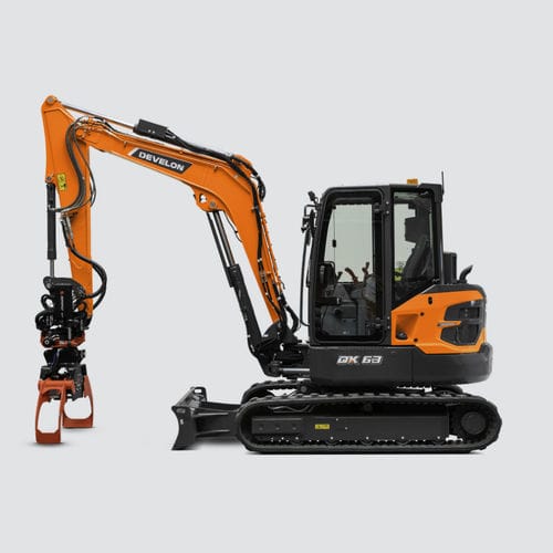 Miniescavadeira - DX63-7 - DAEWOO Construction Equipment Division - de esteiras / Tier 3 / para construção civil