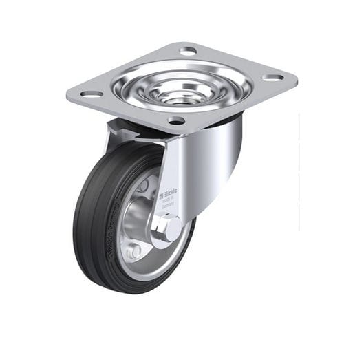 Rodízio giratório - LE-VE series  - Blickle Räder+Rollen GmbH u. Co. KG - com placa de fixação / com rolamento de esferas / de baixo ruído