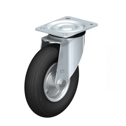 Rodízio giratório - L-P series - Blickle Räder+Rollen GmbH u. Co. KG - com placa de fixação / com pneu / em aço