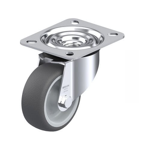 Rodízio giratório - LE-PATH series - Blickle Räder+Rollen GmbH u. Co. KG - com placa de fixação / com rolamento de esferas / de baixo ruído