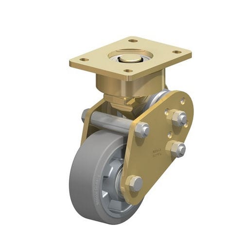 Rodízio giratório - LPFE-ALEV series - Blickle Räder+Rollen GmbH u. Co. KG - com placa de fixação / com rolamento de esferas / para cargas pesadas