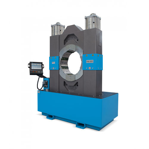 Prensa para terminais de cabos - HM 665 PFC - Uniflex-Hydraulik GmbH - para isolador em materiais compósitos / automática / eletro-hidráulica