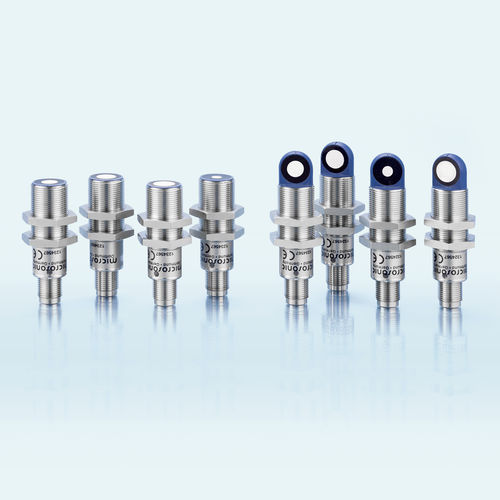 Sensor de distância cilíndrico - lpc+ series - microsonic - ultrassônico / 4–20 mA / 0–10 V