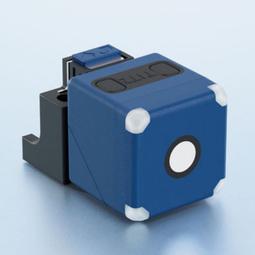 Sensor de distância ultrassônico - cube series - microsonic - analógico / IO-Link / conector M12