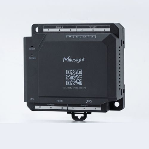 Medidor de potência contador de energia - CTH01 - Milesight IoT - com analisador de qualidade de potências e de harmônicos / de potência aparente / de potência ativa