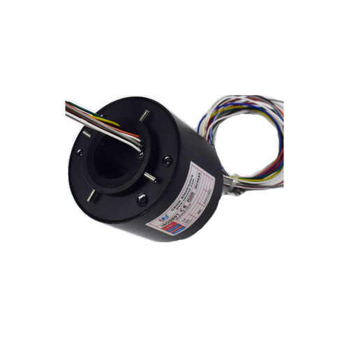 Anel coletor elétrico - ECN080-06P3 - CENO Electronics technology Co., Ltd - com centro furado / industrial / metálico