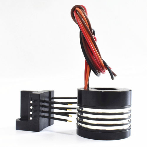 Anel coletor em 2 partes - SCN012-04P - CENO Electronics technology Co., Ltd - industrial / compacto / com escovas multifilamentos