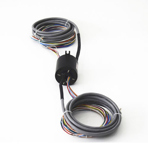 Anel coletor via Ethernet - ECN012-12P1-01EM - CENO Electronics technology Co., Ltd - eixo passante / industrial / compacto