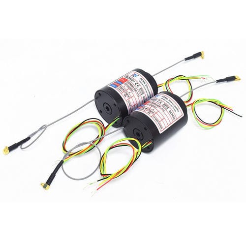 Anel coletor de eixo oco - ECN004-04P-01S - CENO Electronics technology Co., Ltd - para mesa rotativa / para antenas de radar / de liga de alumínio
