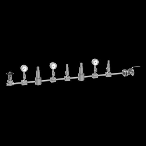 Unidade de regulação de pressão para gás - HV-PRS-02 - Hyper Valves - para vapor / robusta
