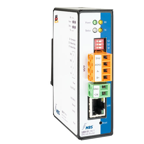 Roteador BACnet - UBR-01 | Mk II - MBS GmbH - de dados / Ethernet / RS485