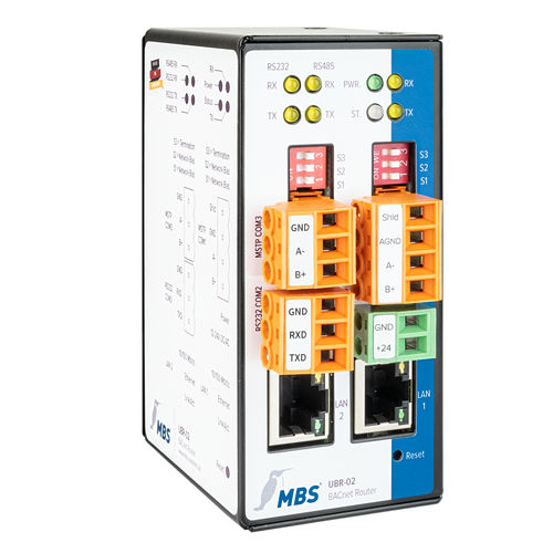 Roteador BACnet - UBR-02 - MBS GmbH - de dados / Ethernet / RS232