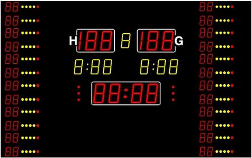 Display de LED - MSA 260.620-1000 - BÜRK MOBATIME GmbH - com tela sensível ao toque / em cores / de 7 segmentos
