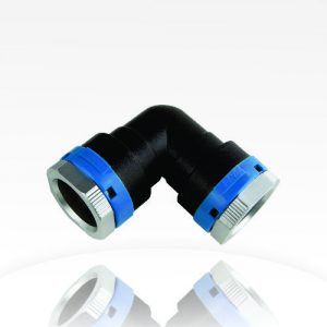 Conexão pneumática - 85.050 series - EQOfluids FR - push-in / cotovelo de 90° / em alumínio
