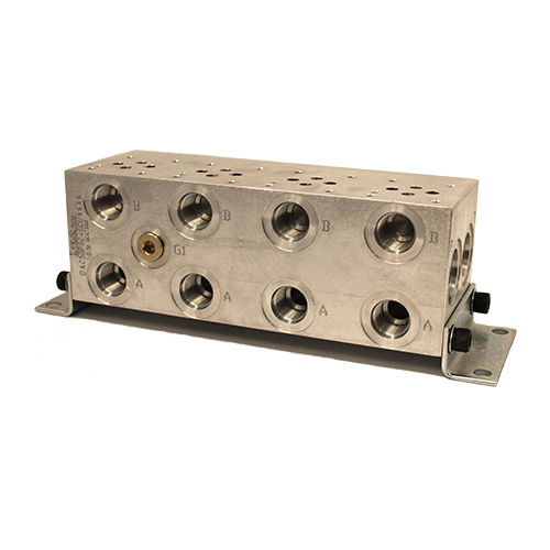 Distribuidor manifold multivias - B series - Lynch Fluid Controls Inc. - em alumínio / hidráulico / sob medida