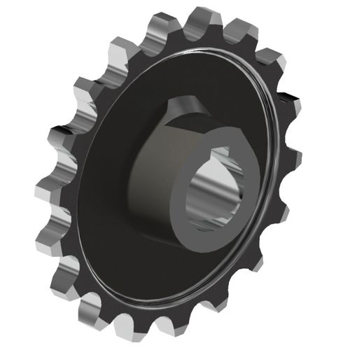 Roda dentada de corrente - AKT GmbH - de dentes retos / com cubo / em aço