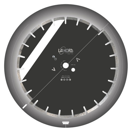 Lâmina para serra para materiais abrasivos - ASF - La Nord S.r.l. - circular / de corte de seccionamento / diamantada
