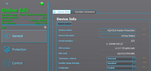 Software configuração - AQTIVATE 200 - Arcteq Relays Ltd - em linha / offline