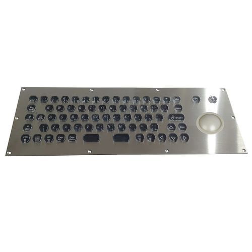 Teclado embutido - CK-KB373132-50TBPKBL - Clickin Industrial Co., Ltd. - com microinterruptores / com trackball / com mouse