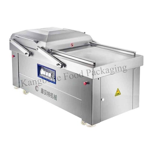 Máquina embaladora a vácuo - DZ700/2S - Shandong Kangbeite Food Packaging Machinery Co., Ltd. - semiautomática / de câmara dupla / para produtos alimentares