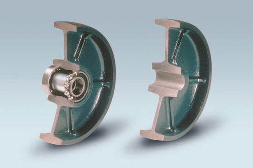 Roda monobloco - QUANTUM series - LAG SPA - em ferro fundido / lisa / de esferas