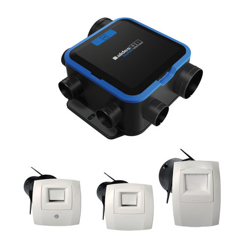 Unidade de ventilação de fluxo simples - EasyHOME HYGRO COMPACT Classic - Aldes - com filtragem integrada