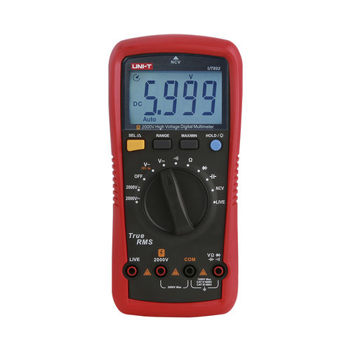 Multímetro digital - UT892  - UNI-TREND TECHNOLOGY (CHINA) CO., LTD. - portátil / 2000 V / CAT II