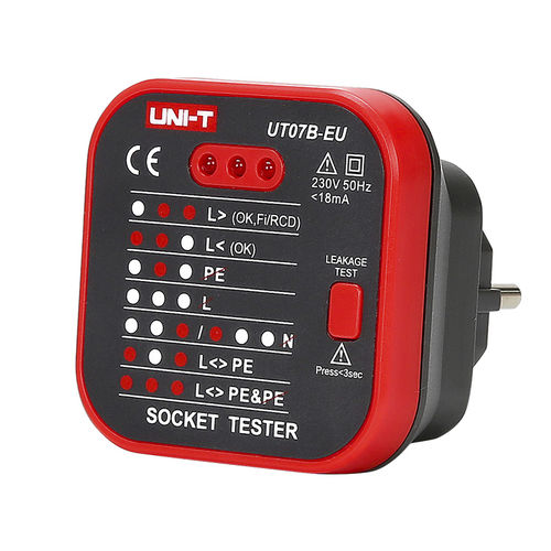 Testador de corrente residual - UT07 series - UNI-TREND TECHNOLOGY (CHINA) CO., LTD. - de corrente de fuga / de instalação elétrica / portátil