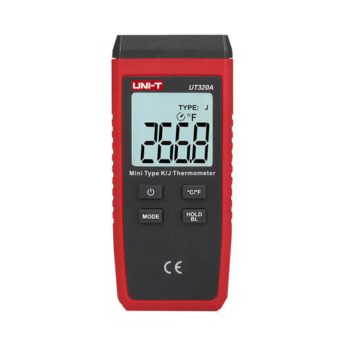 Termômetro de termopar - UT320 series - UNI-TREND TECHNOLOGY (CHINA) CO., LTD. - com sensor / com display LCD / K
