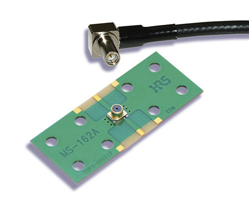 Conector coaxial - MS-162A series - Hirose Electric Europe B.V. - SMT / cotovelo / de placa eletrônica
