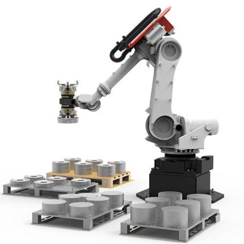 Célula robotizada de carregamento - Pallet-Load Multi - RoboJob - de descarregamento / de fresagem