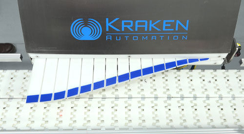 Transportador de esteira - Kraken Automation - de corrente / convergente / com desviador