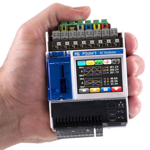 Analisador de potência - PQube 3 - Power Standards Lab - para rede elétrica / compacto / em tempo real
