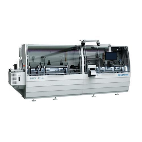 Seladora térmica contínua - UNISEAL HSS-SL - Cantec - automática / para opérculos pré-cortados / de filme plástico