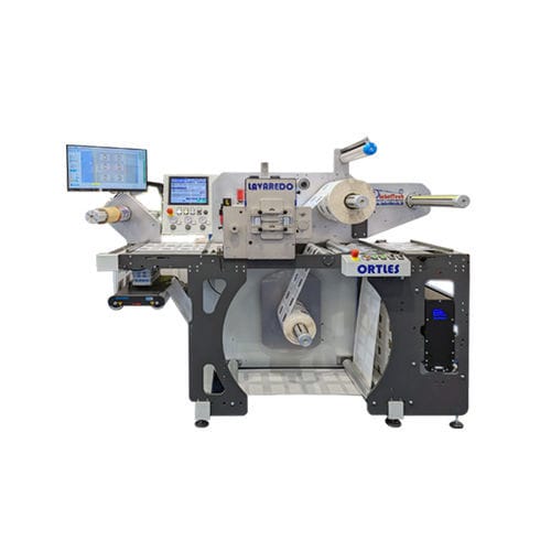 Rebobinadeira-cortadeira longitudinal automática - ORTLES - Labeltech sas - para etiquetas / rápida / para inspeção