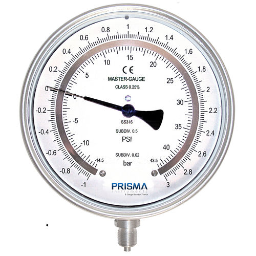 Manômetro com mostrador analógico - MP - Prisma Instruments - com rosca / NPT 1/2 / em alumínio