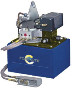 Bomba hidráulica de pistão rotativo - JNAHC-AHR - TORQLITE INC - de acionamento pneumático / de duas velocidades / rotativa