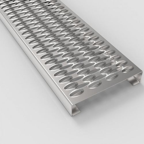 Grade de piso em aço - AP SER - Staco Polska Sp. z o.o. - em chapa perfurada / antiderrapante / para plataforma