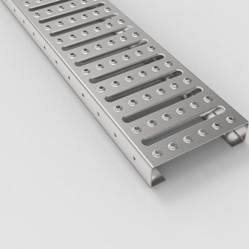 Grade de piso em chapa perfurada - AP STE - Staco Polska Sp. z o.o. - para produtos químicos / de entalhe / para a indústria automóvel