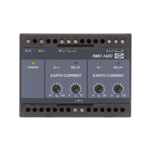 Relé de proteção de fuga à terra - RMC 142D - DEIF - de perda de excitação / para gerador / para trilho DIN