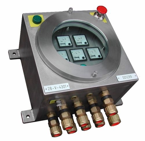 Caixa de passagem elétrica de sobrepor - PCX 1 Inox - IDRM - à prova de explosão / em aço inoxidável / com prensa-cabos