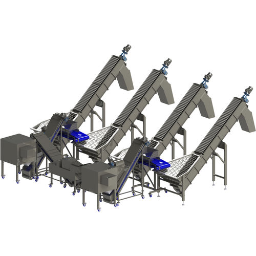 Rosca transportadora - FMT - Food Processing Technology - inclinado / de transporte / para alimentos