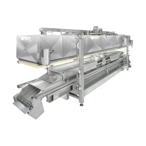 Forno com esteira transportadora - FHAF - FMT - Food Processing Technology - elétrico / a ar quente / de baixo consumo energético