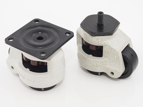 Rodízio fixo - AC-65 series - Tai Sam Hardware Corporation - com placa de fixação / com espiga / em aço