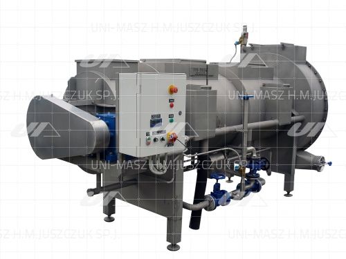 Máquina de escaldagem para cogumelos - Uni-Masz H.M. Juszczuk Sp.j. - para batatas / para a indústria alimentícia / de piso