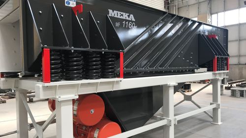 Alimentador vibratório - MGF series - MEKA Crushing Screening and Concrete Batching Technologies - por peso / com peneiramento prévio