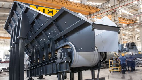 Alimentador horizontal - MEKA Crushing Screening and Concrete Batching Technologies - de esteiras / compacto