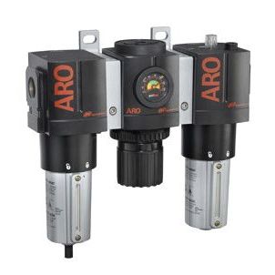 Filtro regulador e lubrificador de ar - 3000   - ARO, Ingersoll Rand - de ar comprimido / em policarbonato