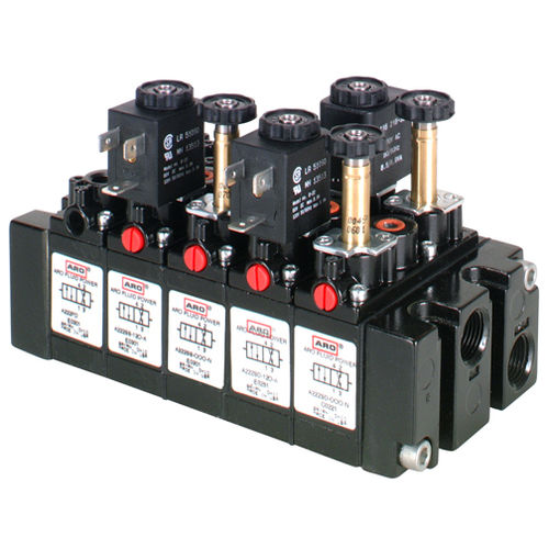 Válvula direcional pneumática spool - Alpha series - ARO, Ingersoll Rand - acionada por solenoide / de ação indireta / de 4/2 vias