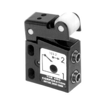 Válvula direcional pneumática tipo poppet - 100 series - ARO, Ingersoll Rand - de rolo / de 3 vias
